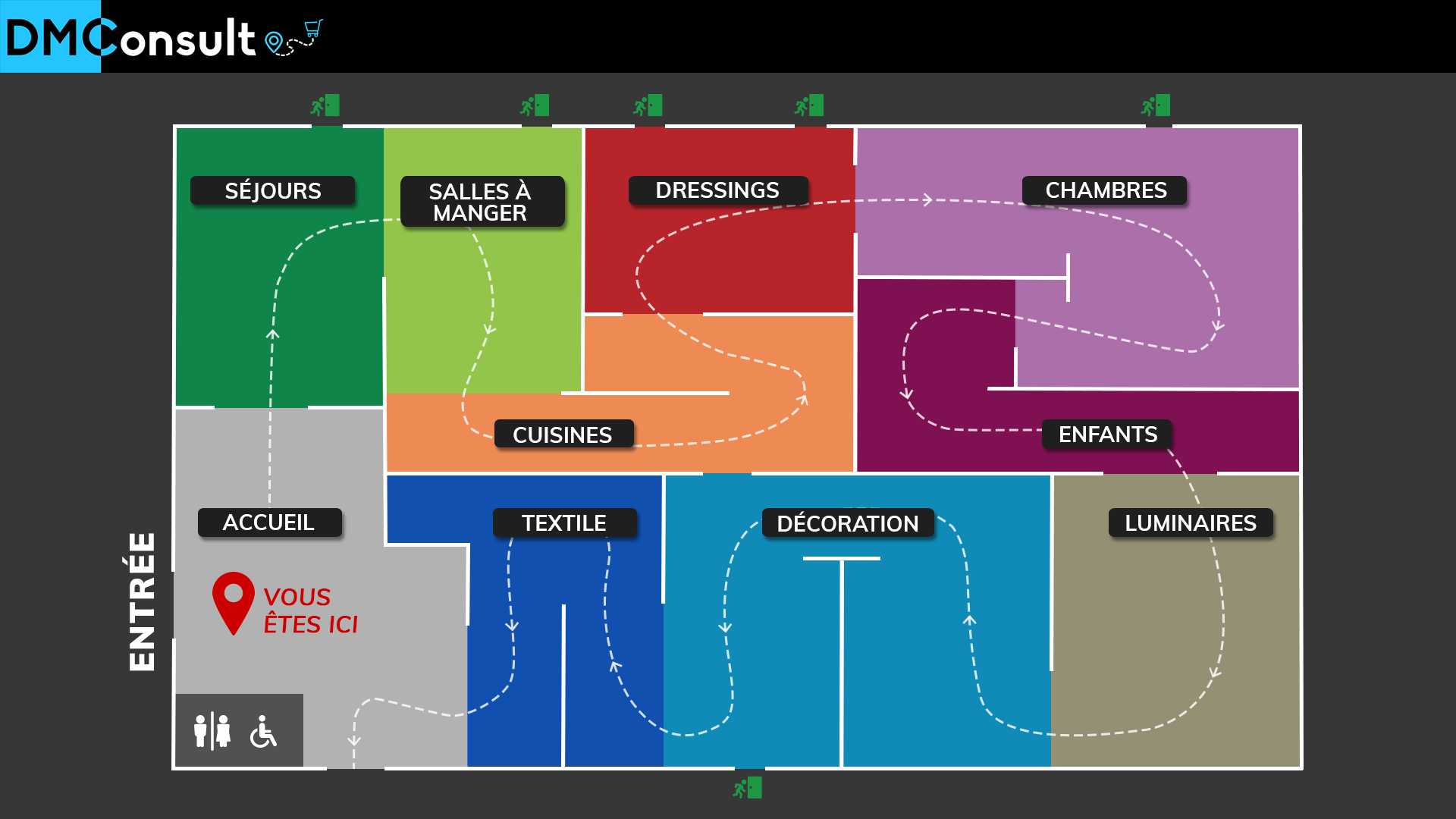 Plan Interactif | PLAN DE VOTRE MAGASIN, ZONE COMMERCIALE, MUSÉE...