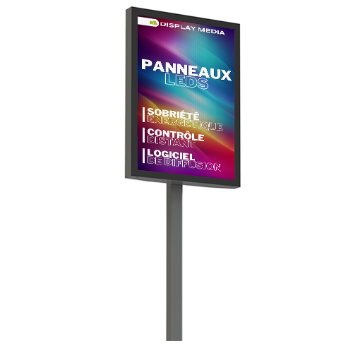 Panneau affichage publicitaire LED de logo extérieur