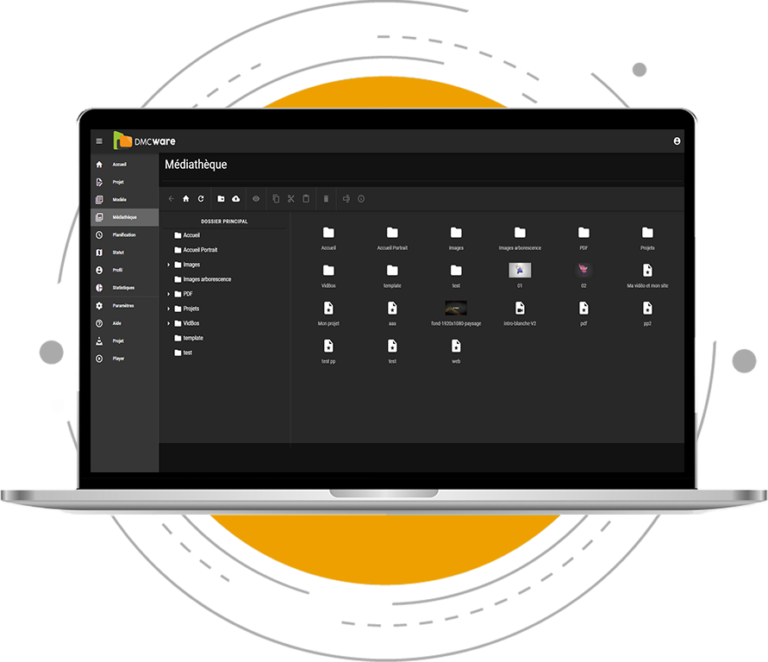 Gérez vos médias en toute simplicité avec l'interface Médiathèque DMCWare