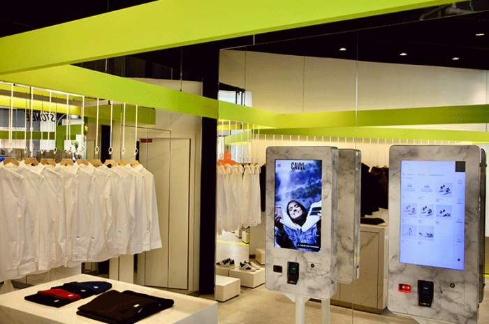 borne magasin