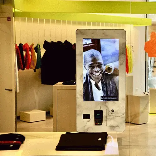 borne interactive retail